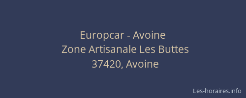 Europcar - Avoine