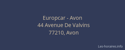 Europcar - Avon