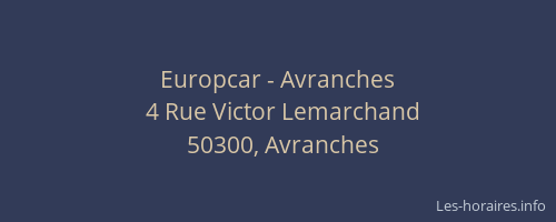 Europcar - Avranches