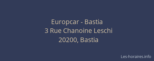 Europcar - Bastia