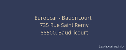 Europcar - Baudricourt