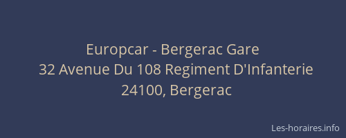 Europcar - Bergerac Gare