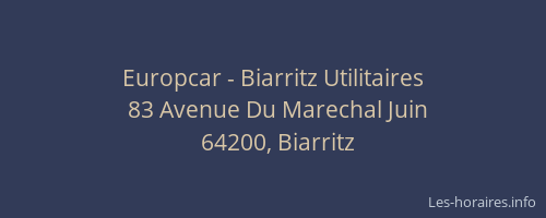 Europcar - Biarritz Utilitaires