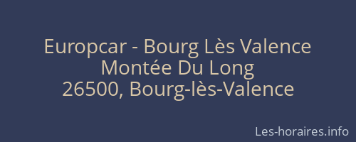 Europcar - Bourg Lès Valence