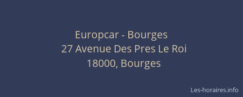 Europcar - Bourges