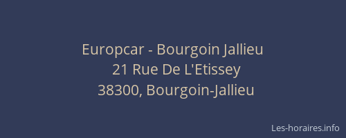 Europcar - Bourgoin Jallieu