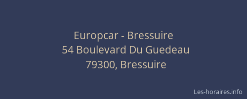 Europcar - Bressuire