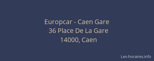 Europcar - Caen Gare