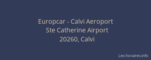 Europcar - Calvi Aeroport