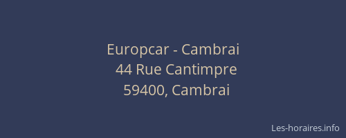 Europcar - Cambrai