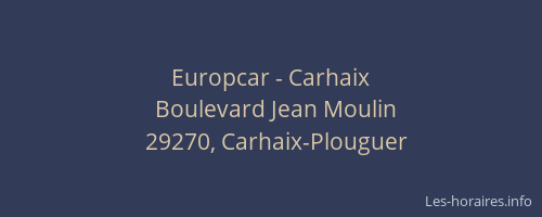 Europcar - Carhaix