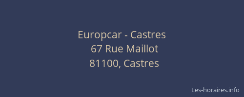 Europcar - Castres