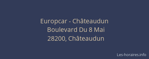 Europcar - Châteaudun