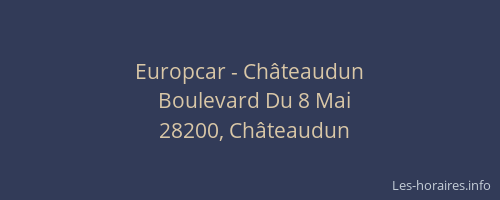 Europcar - Ch&acirc;teaudun