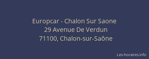 Europcar - Chalon Sur Saone