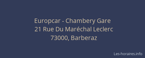 Europcar - Chambery Gare