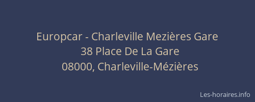 Europcar - Charleville Mezières Gare