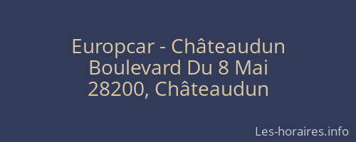 Europcar - Châteaudun