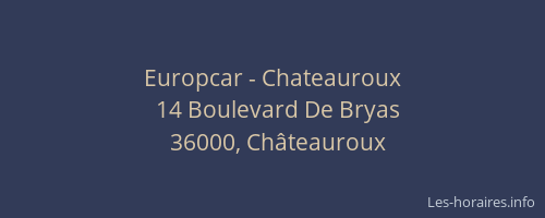 Europcar - Chateauroux