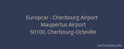 Europcar - Cherbourg Airport
