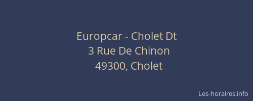 Europcar - Cholet Dt