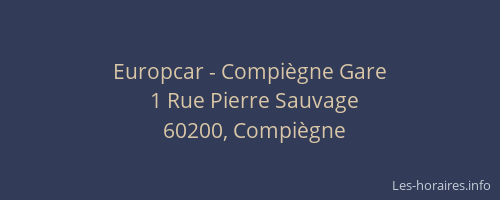 Europcar - Compiègne Gare