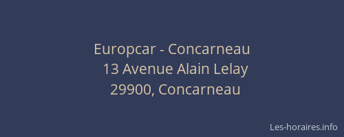 Europcar - Concarneau