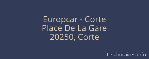 Europcar - Corte