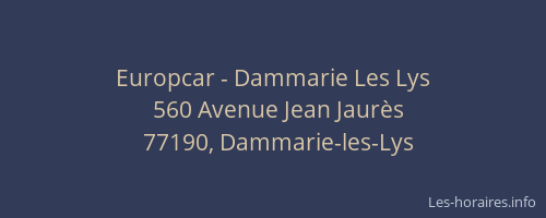 Europcar - Dammarie Les Lys
