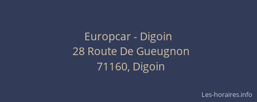 Europcar - Digoin