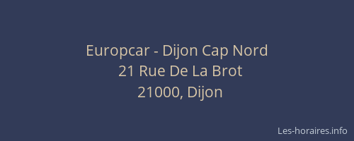 Europcar - Dijon Cap Nord