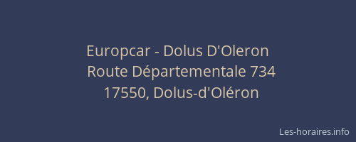 Europcar - Dolus D'Oleron