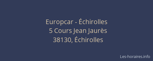 Europcar - Échirolles