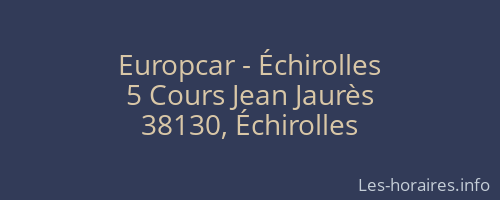 Europcar - Échirolles
