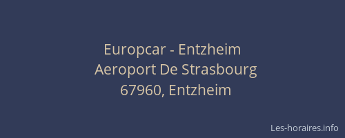 Europcar - Entzheim