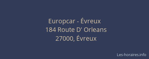 Europcar - Évreux