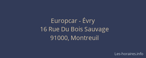 Europcar - Évry