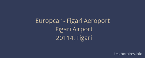 Europcar - Figari Aeroport