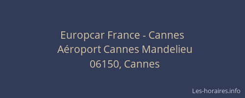 Europcar France - Cannes