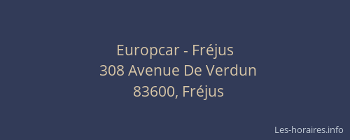 Europcar - Fréjus