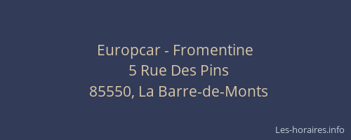 Europcar - Fromentine