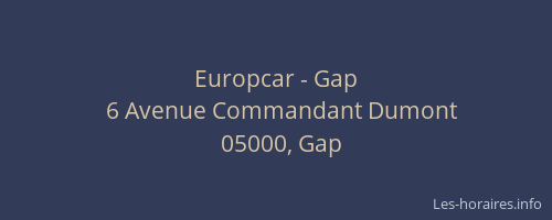 Europcar - Gap