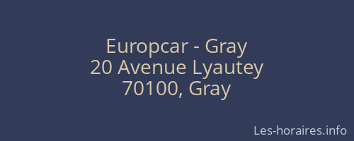 Europcar - Gray