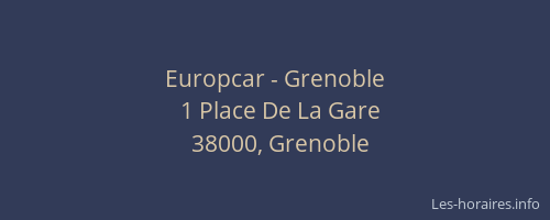 Europcar - Grenoble