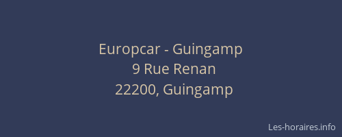 Europcar - Guingamp