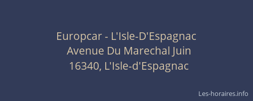 Europcar - L'Isle-D'Espagnac