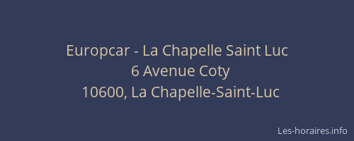 Europcar - La Chapelle Saint Luc