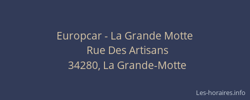 Europcar - La Grande Motte