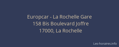 Europcar - La Rochelle Gare