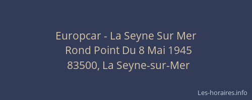 Europcar - La Seyne Sur Mer
